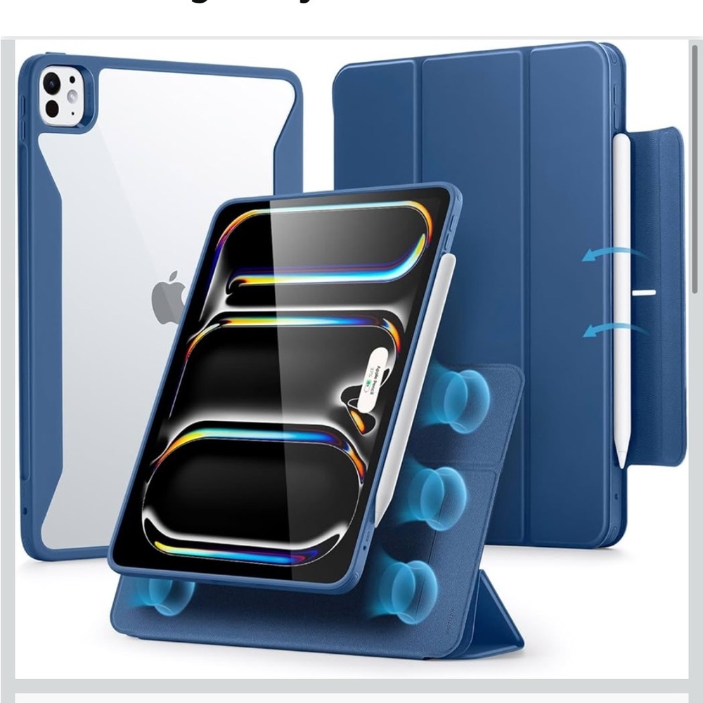 ESR for iPad Pro 11 Inch Case (M5/M4) 2025/2024, Removable Magnetic Cover/355-1
